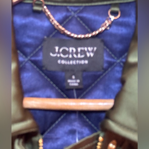 NWT J Crew Collection Quilted Barn Jacket in High Shine Satin Fall - Picture 4 of 11